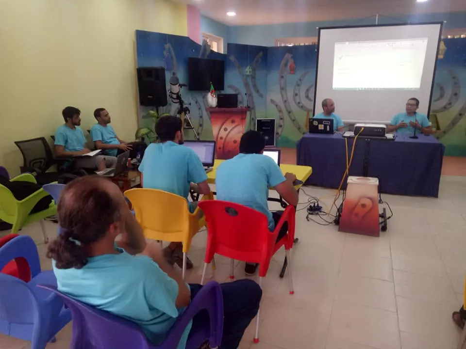 Wide view of the room during the coaching session at Community Challenge Day, Algiers, 2019.